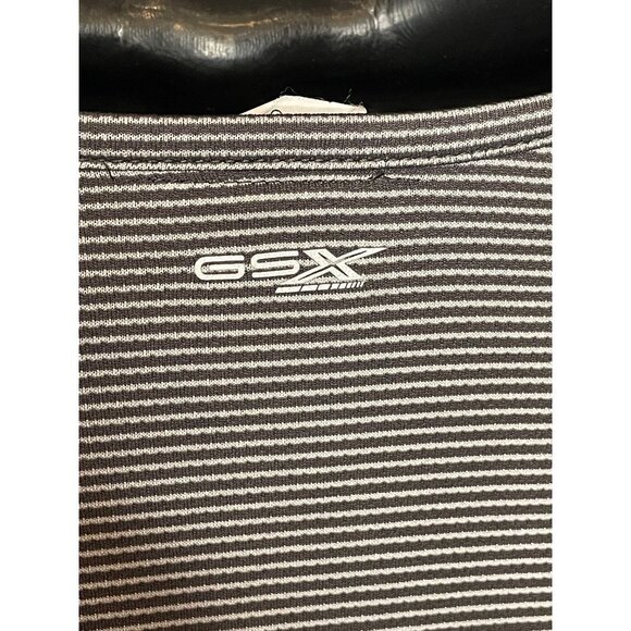 GSX Long Sleeve Performance Top with Cut Outs Gray and White Sz L - Picture 5 of 10